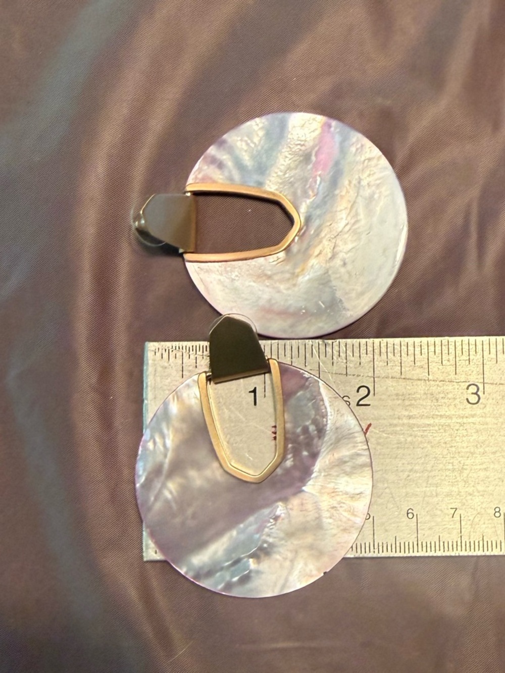 Kendra Scott Diane Pink Lilac Mother-of-Pearl Rose Gold Drop Earrings w/Dustbag - Picture 2 of 6
